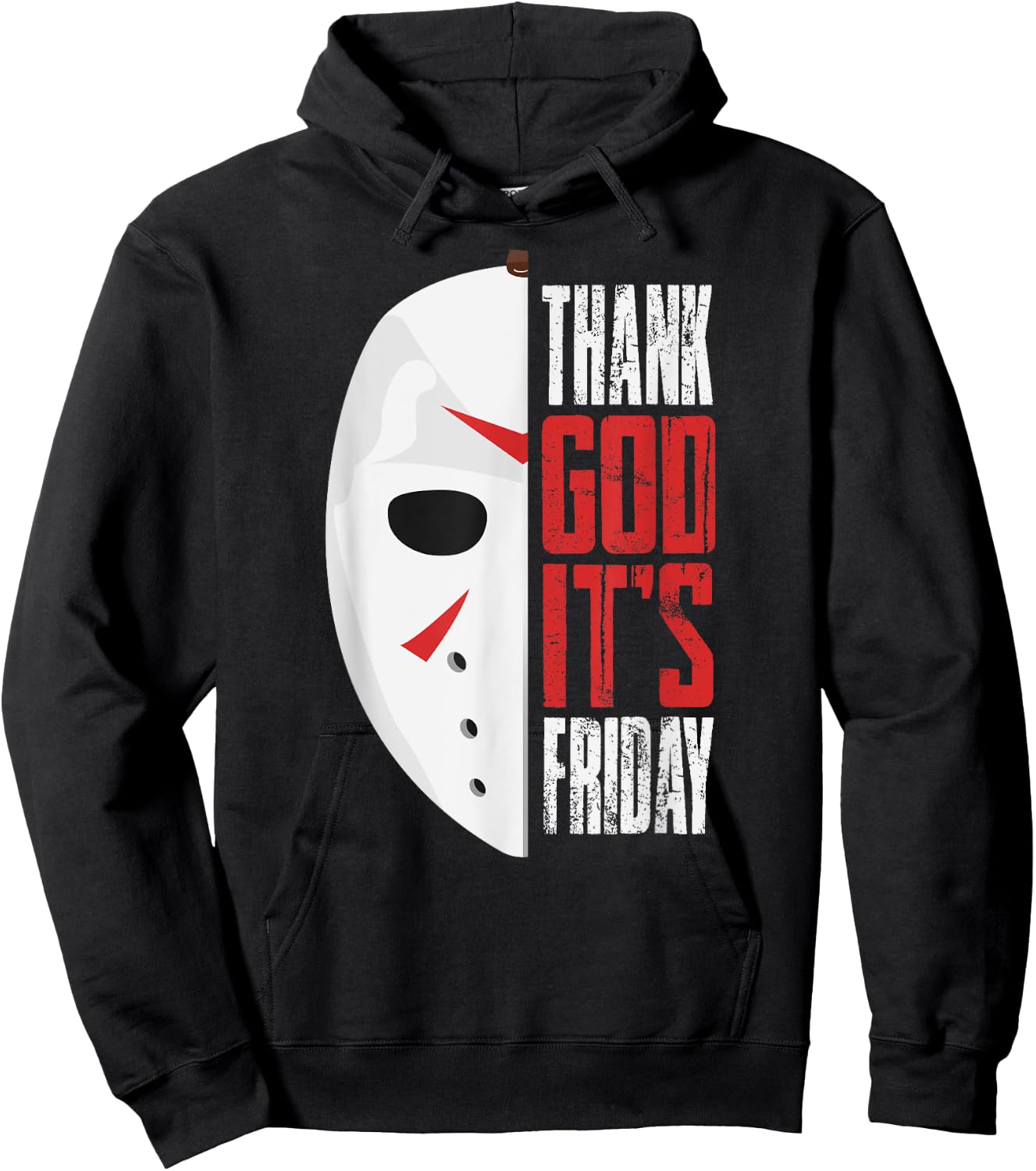 Thank God It's Friday Halloween Horror Scary Movies Hoodie - Hoodie | Black