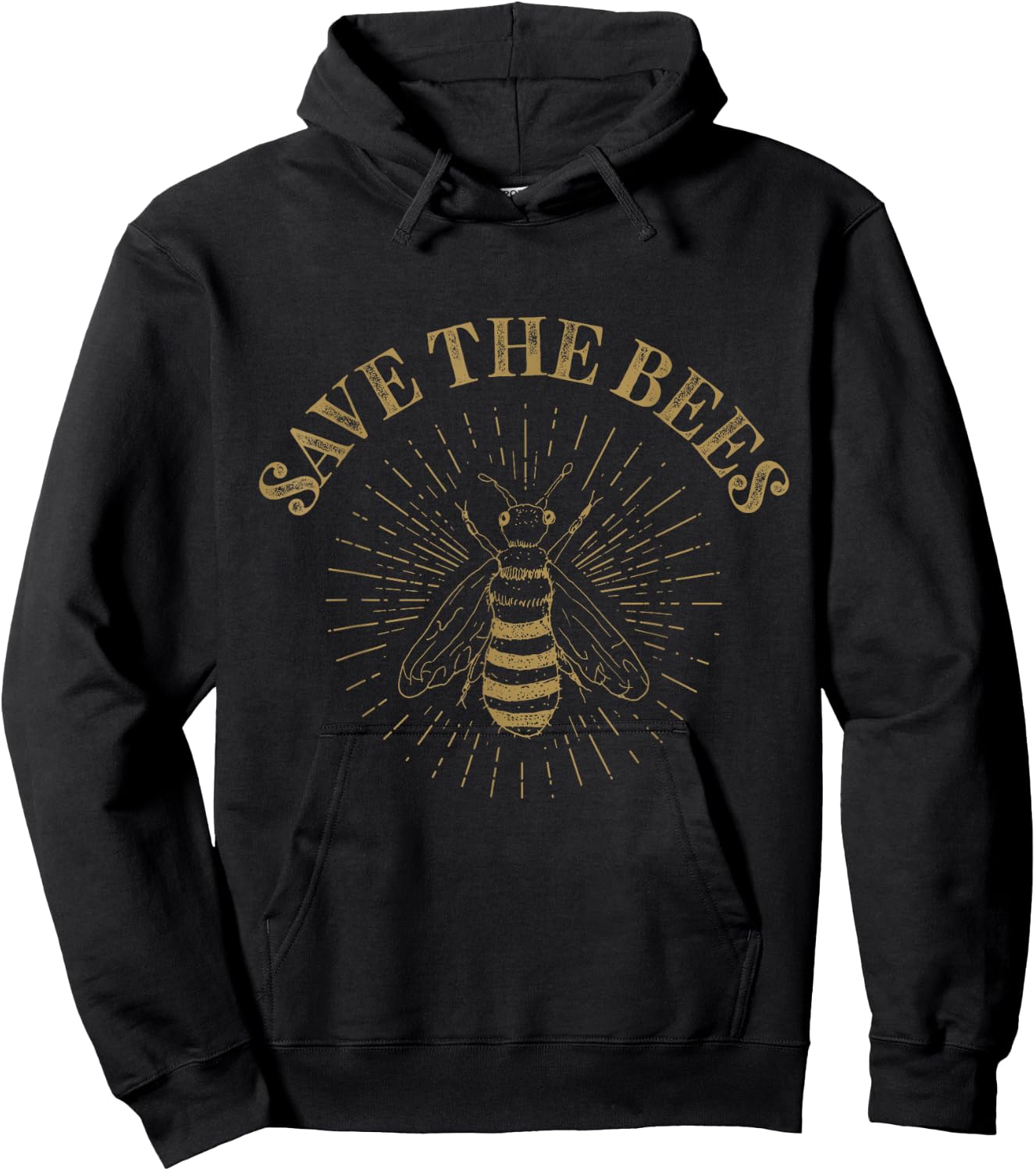Retro Save The Bees Apiary Bee Beekeeper Earth Day Hoodie - Hoodie | Black