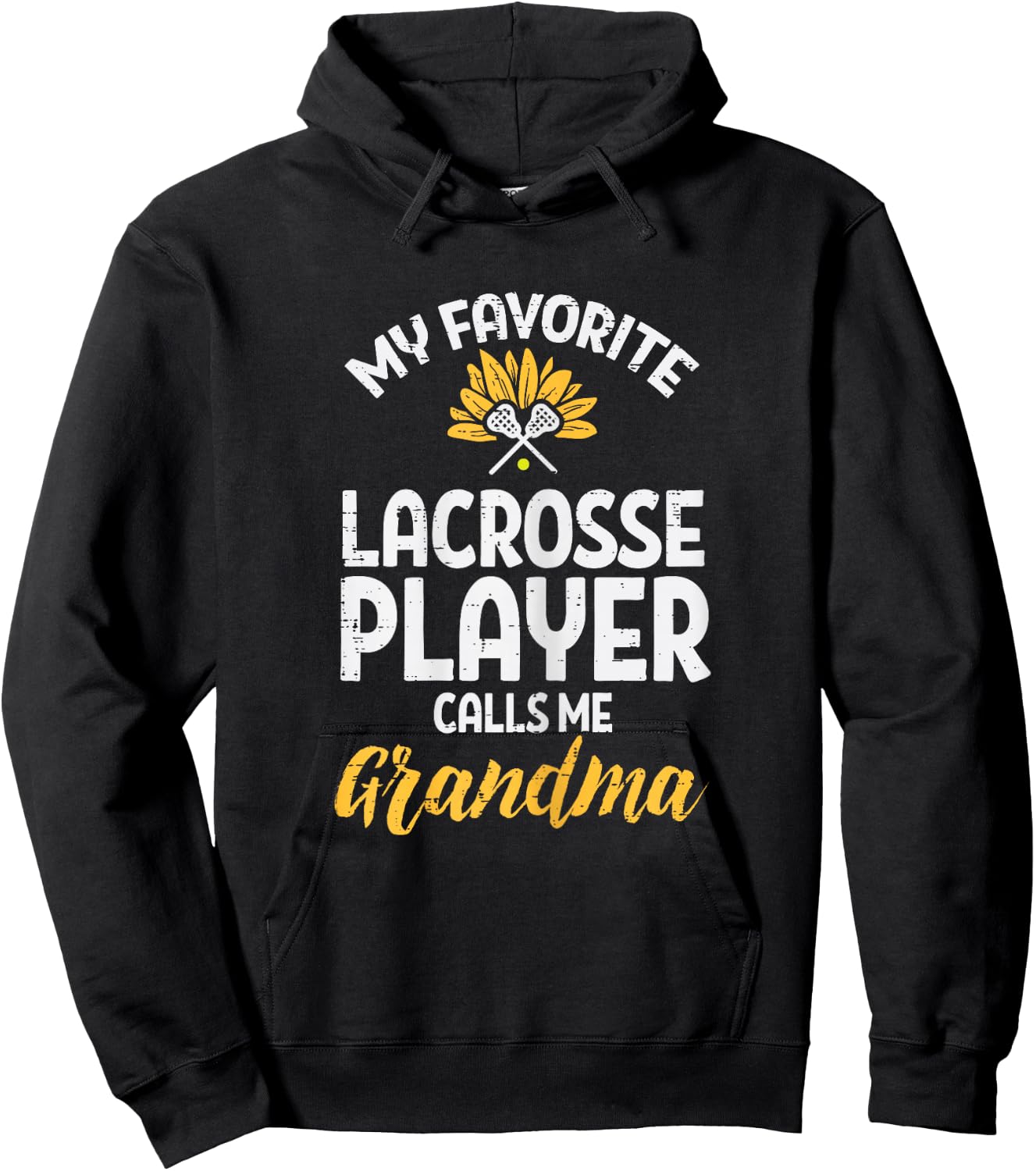 Favorit Lacrosse Player Grandma Lax Family Nana Mimi Women Hoodie - Hoodie | Black