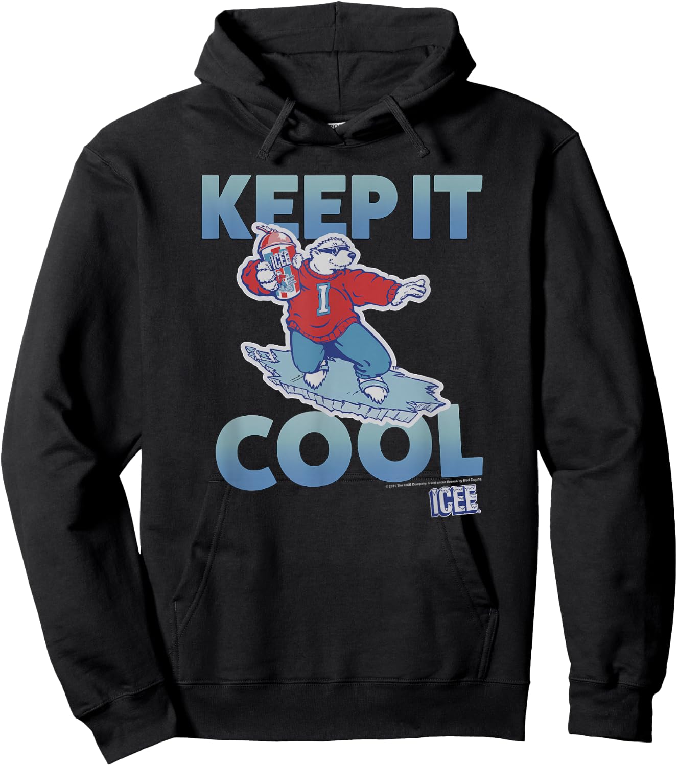 ICEE Bear Keep It Cool Surf Pose Hoodie - Hoodie | Black
