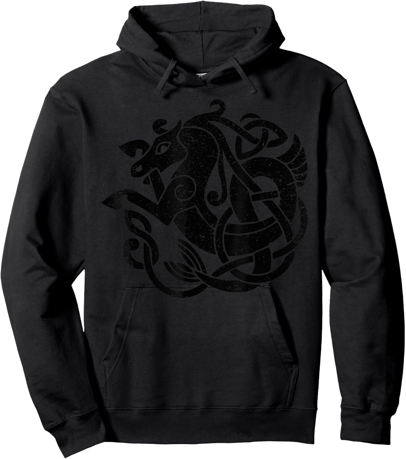 Celtic Knot Seahorse Mythical Kelpie Symbol Hoodie - Hoodie | Black