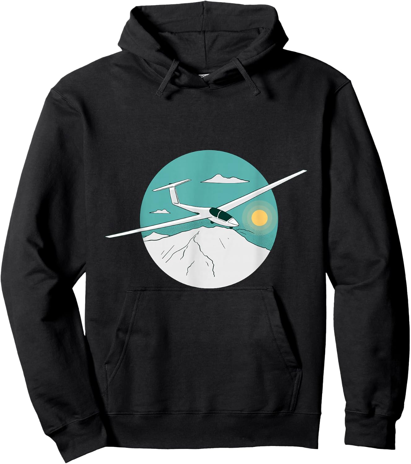 Glider Plane Pilot Sailflying Hoodie - Hoodie | Black