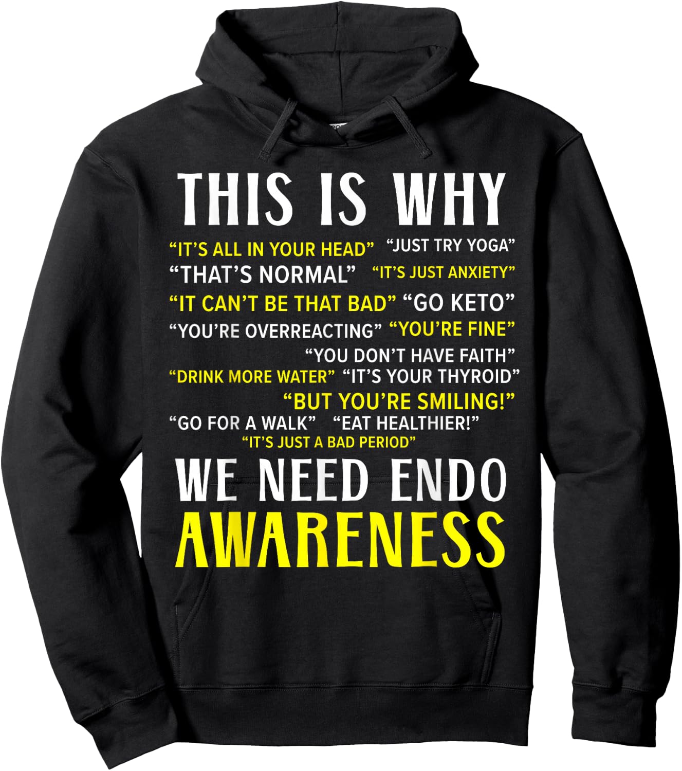 Endo Warrior Endometriosis Awareness Disease Small Hoodie - Hoodie | Black