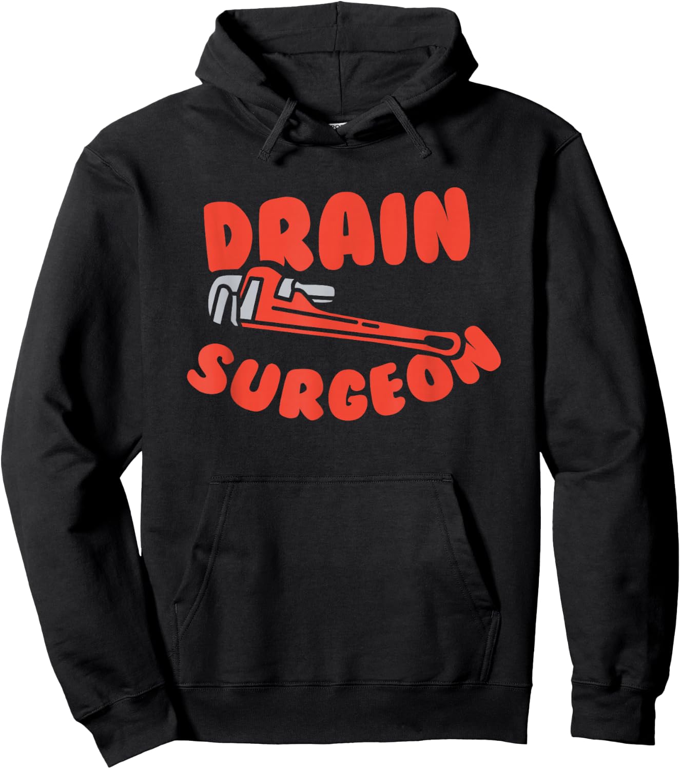 Drain Surgeon, Funny Plumber Hoodie - Hoodie | Black