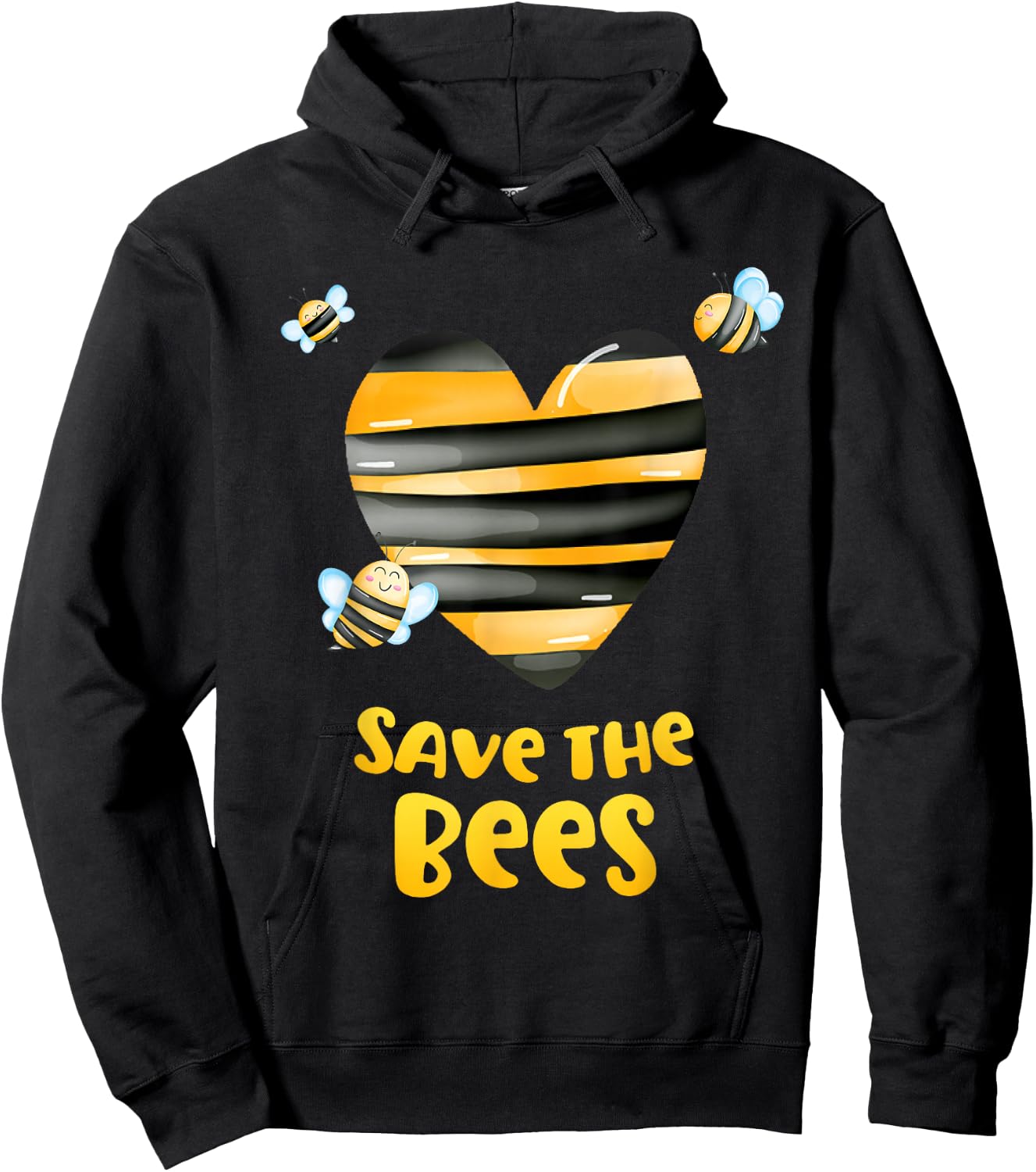 Save the Bees Heart Apiary Shirt Bee Beekeeper Earth Day Hoodie - Hoodie | Black