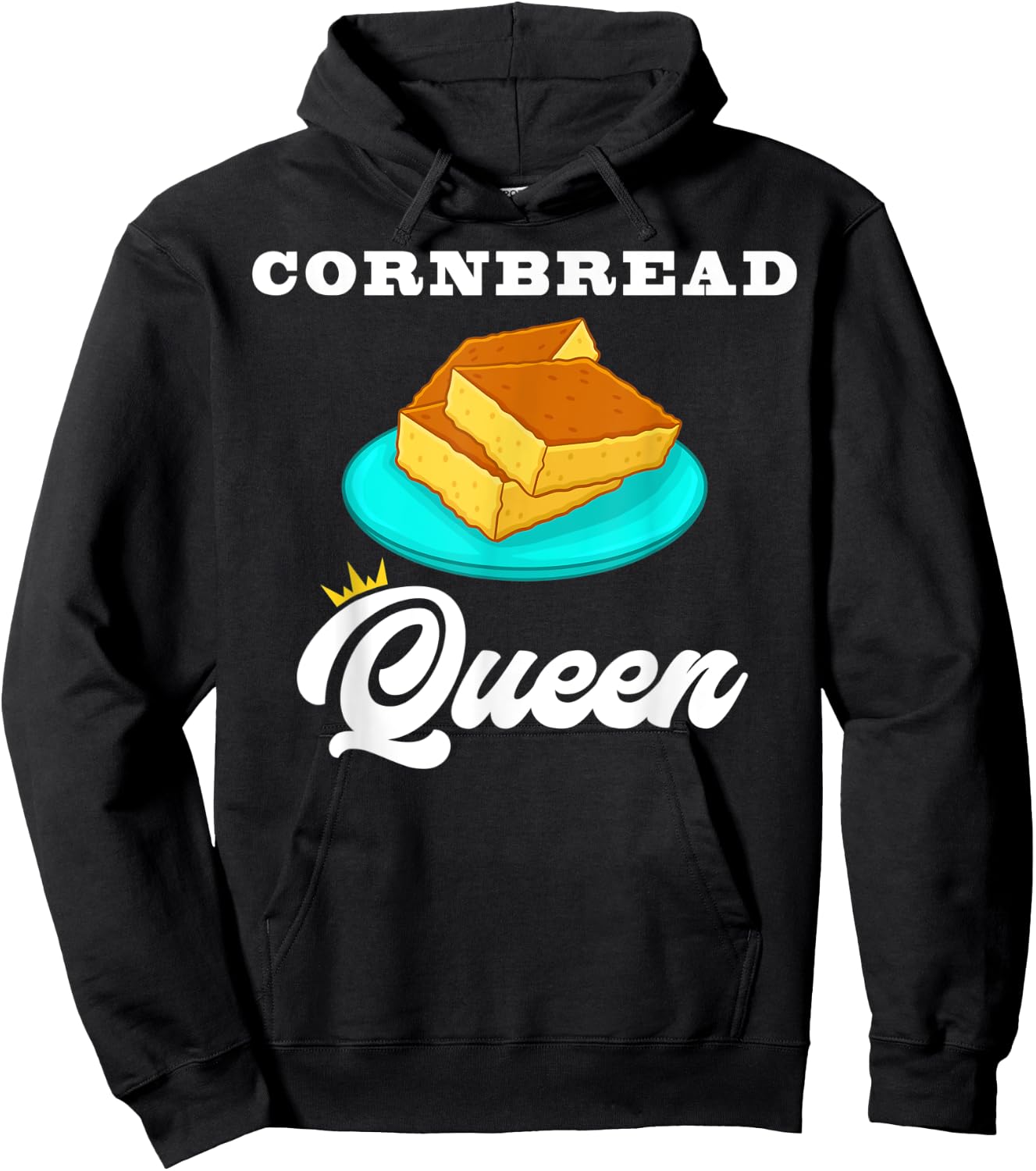 Cornbread Queen Southern Food Lovers Hoodie - Hoodie | Black