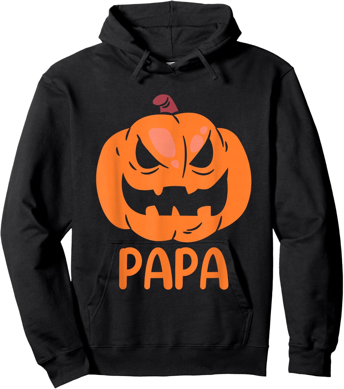 Pumpkin Papa Father Matching Family Halloween Hoodie - Hoodie | Black