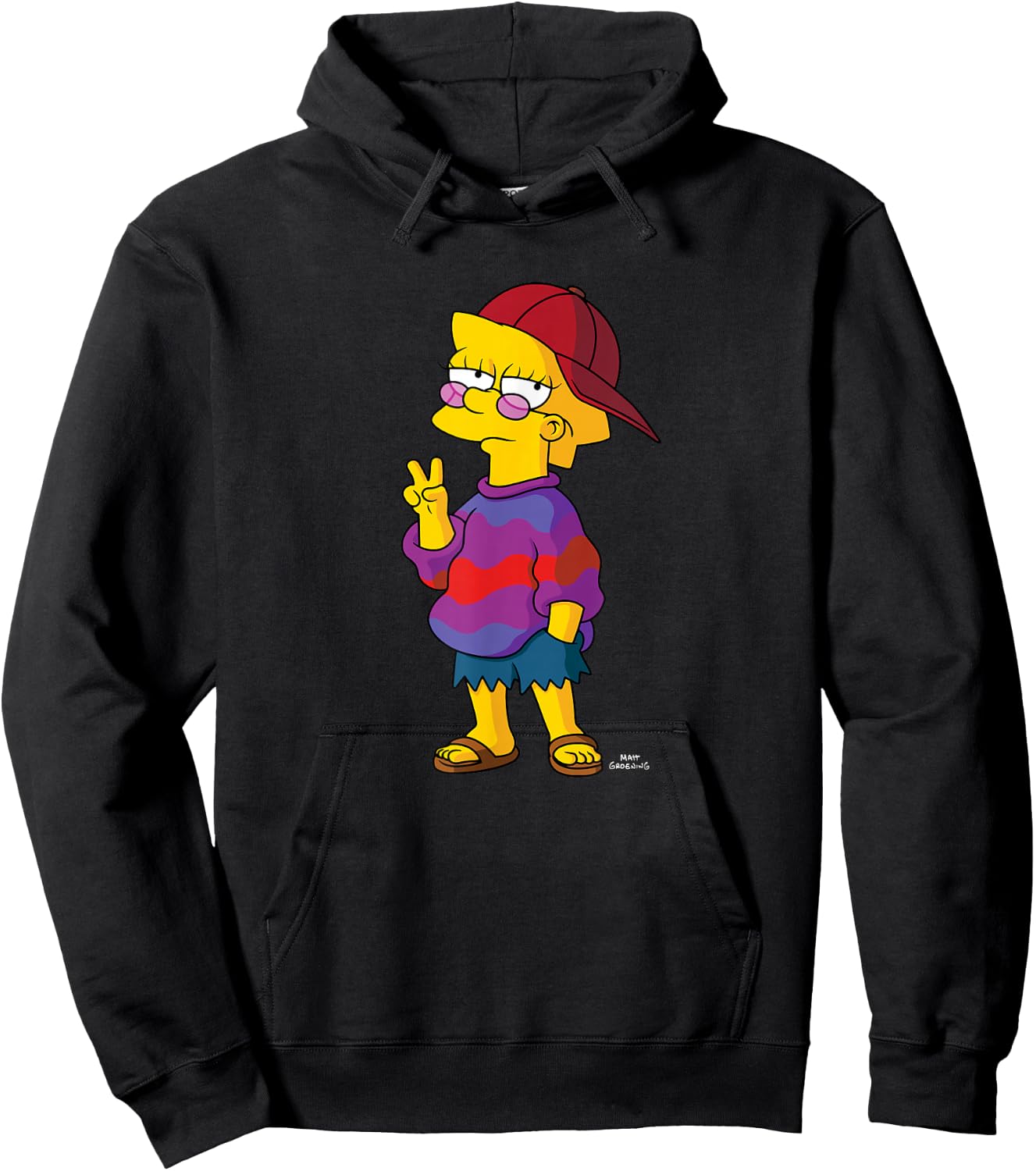 The Simpsons Cool Kid Lisa Hoodie - Hoodie | Black