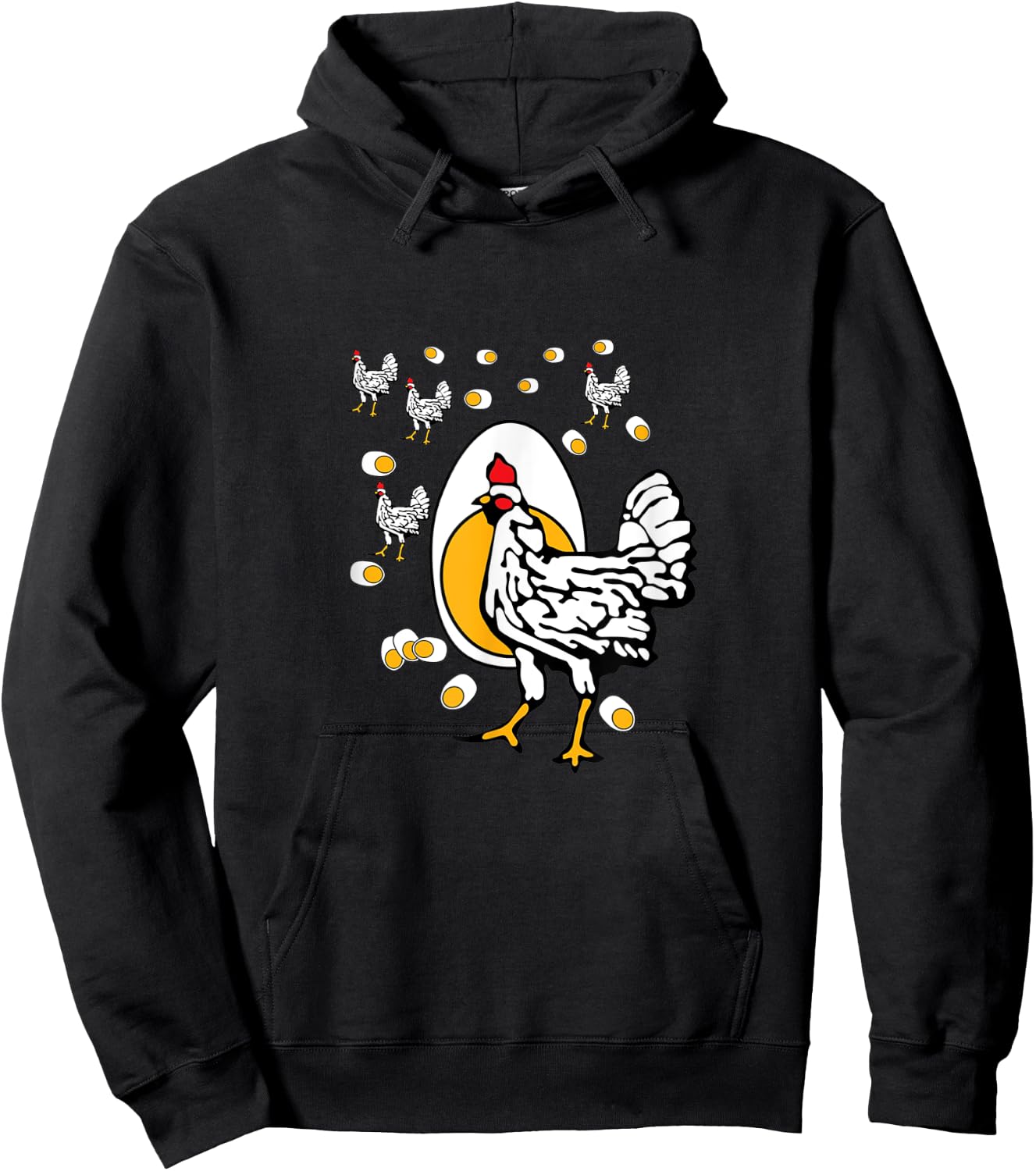 Roseanne Chicken Women's Classic Fit Black Solid Hoodie - Hoodie | Black