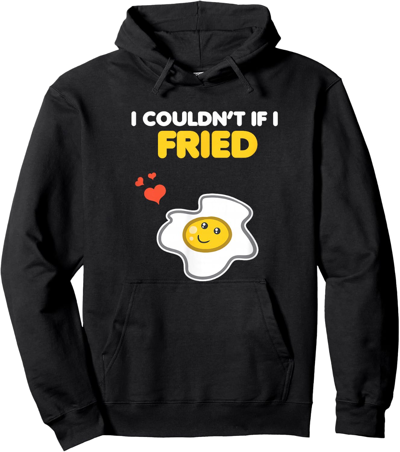 Funny Couple Clothing Matching Gifts I Couldn't If I Fried Hoodie - Hoodie | Black