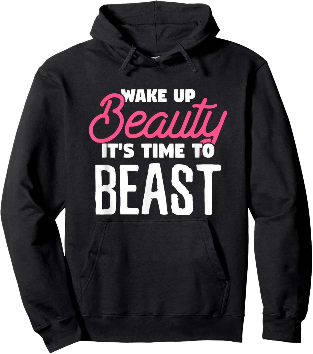 Wake Up Beauty It's Time To Beast Wake Up Costume Hoodie - Hoodie | Black