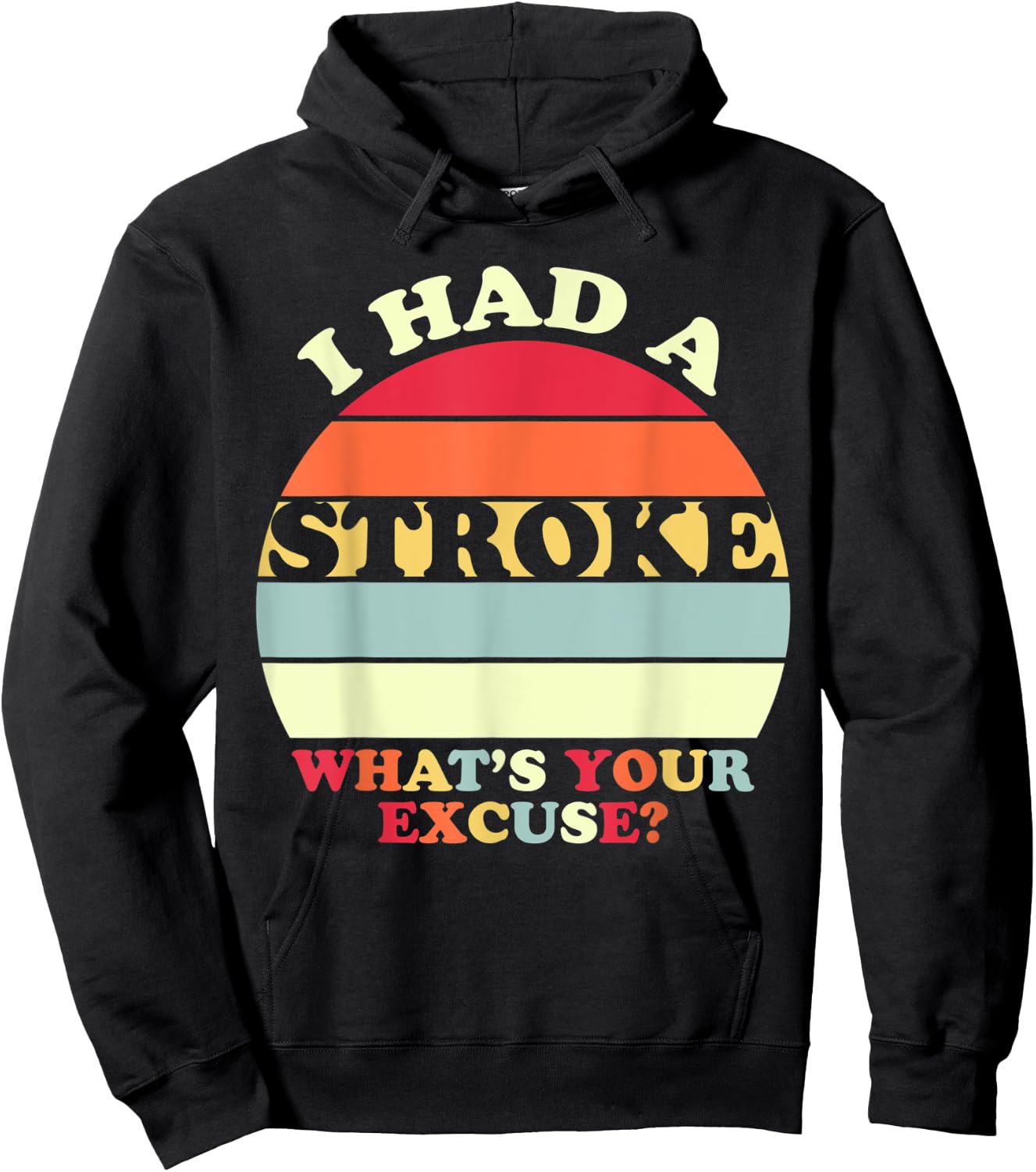 Stroke T Shirt Survivor Retro Awareness Gift Hoodie - Hoodie | Black