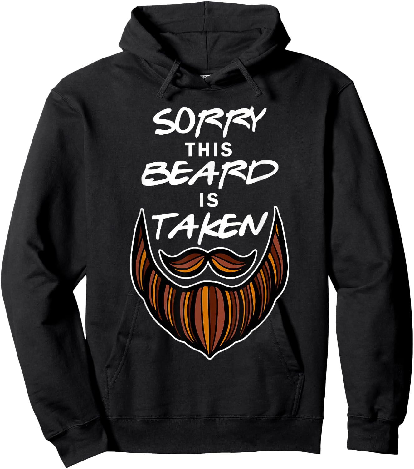 Beard Hipster Barber Moustache Man Beard Carrier Hoodie - Hoodie | Black