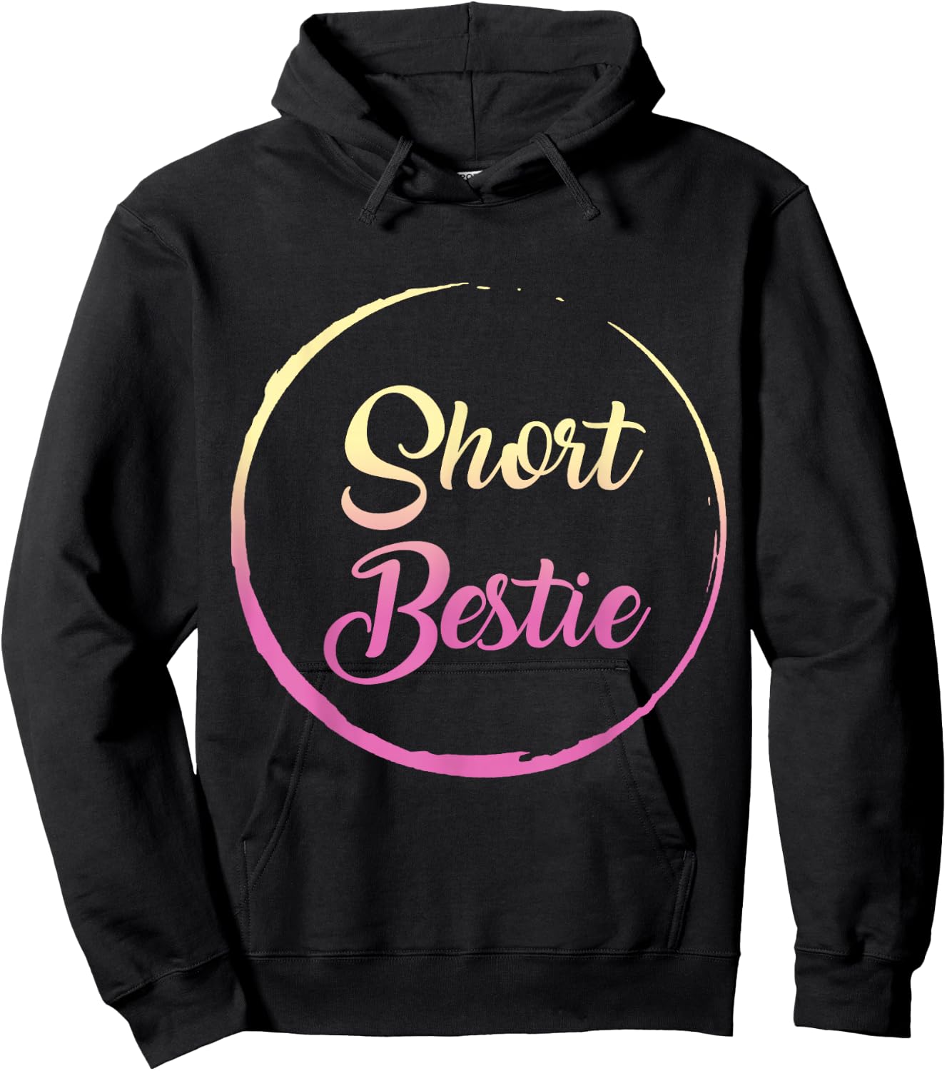 Best Friends Matching Tall Short Bestie Birthday BFF Besties Hoodie - Hoodie | Black