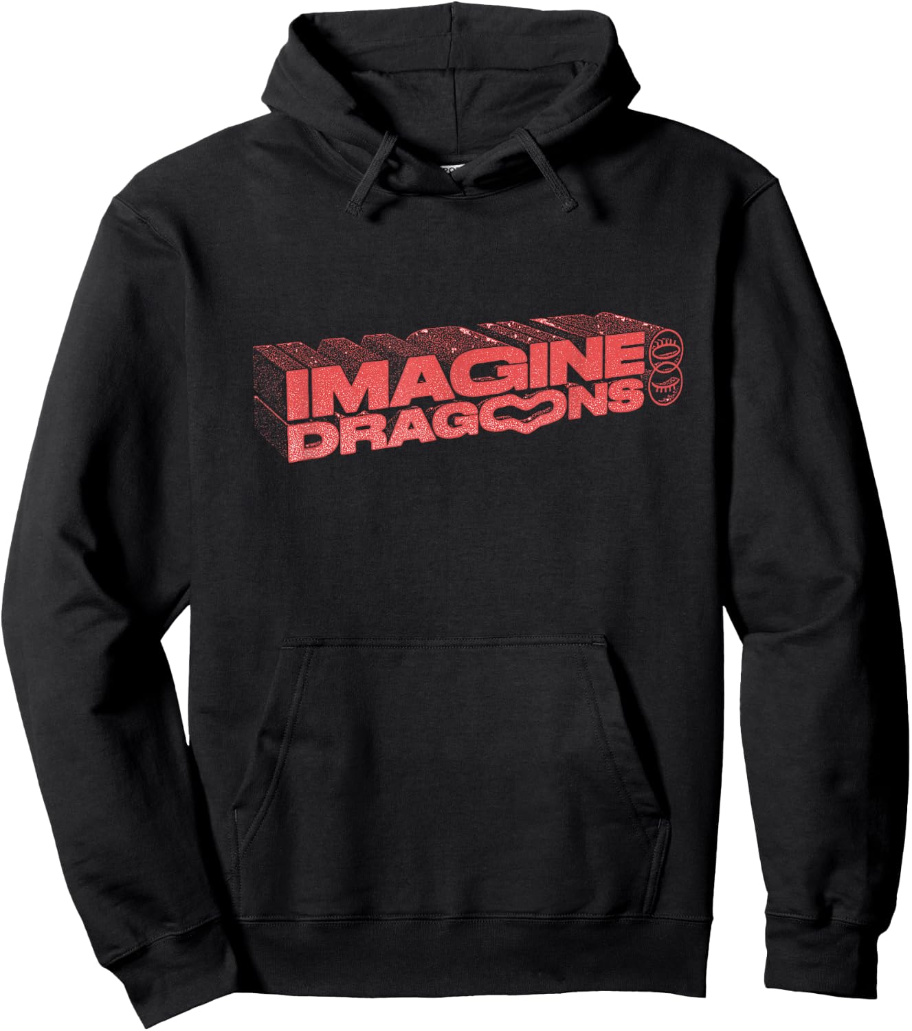 Official Imagine Dragons Heart Logo Hoodie - Hoodie | Black