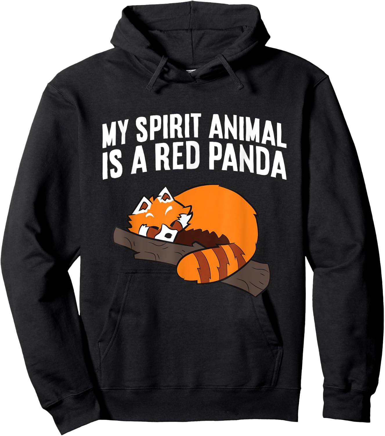 Cute Red Panda My Spirit Animal Is A Red Panda Hoodie - Hoodie | Black