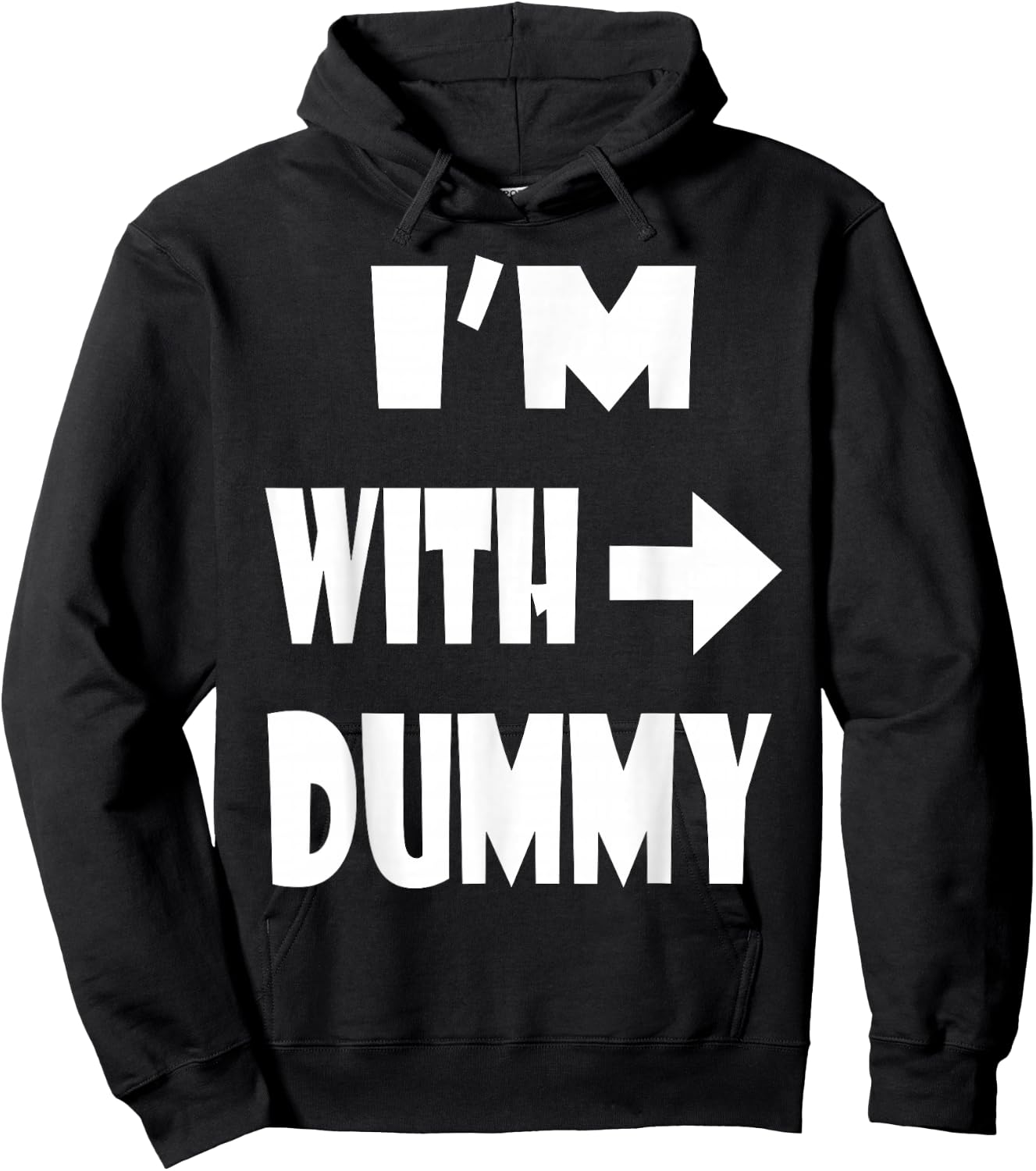 Yep, I Am With Dummy Men Women Youth Gift Hoodie - Hoodie | Black