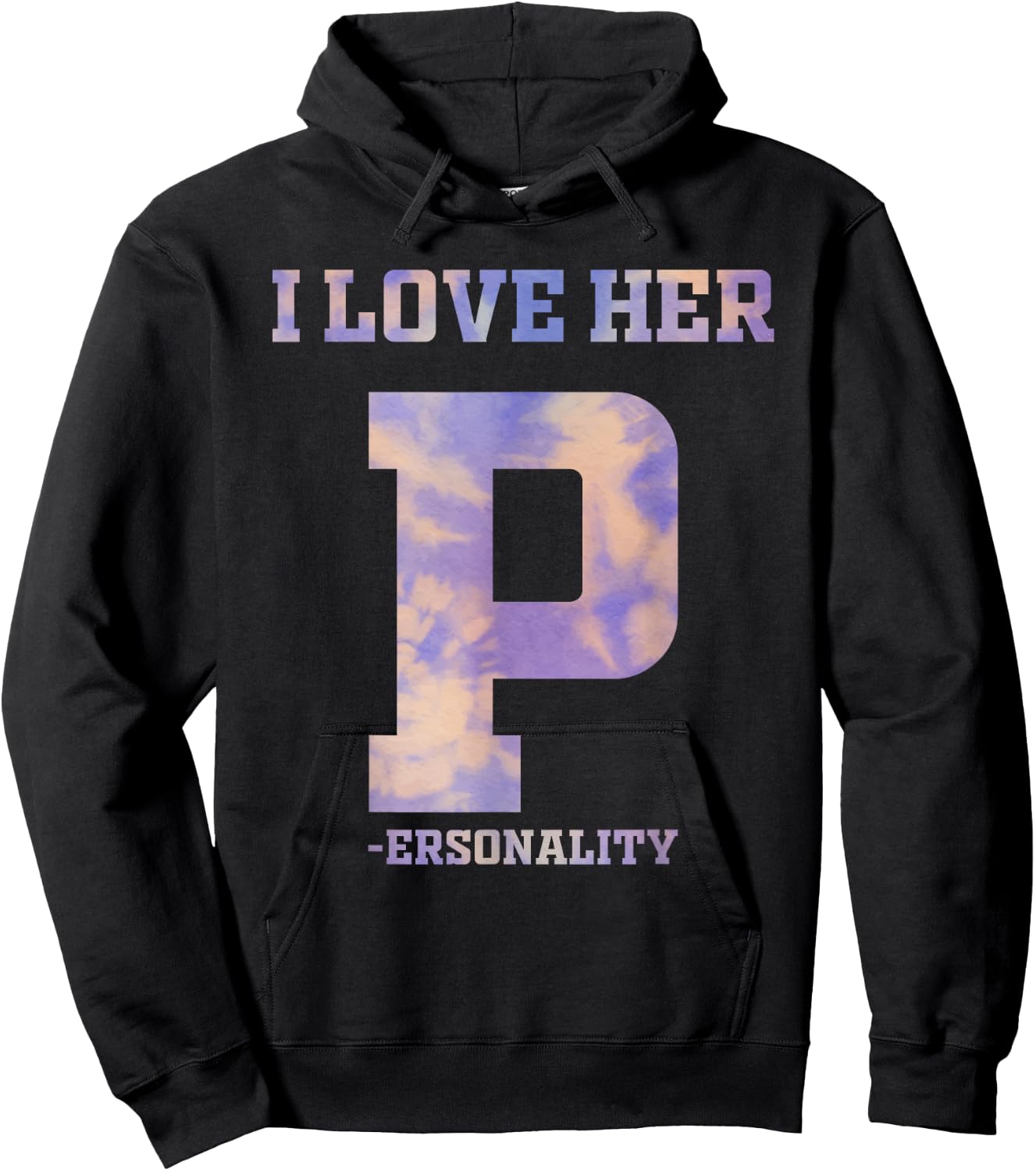 I Love His D Dedication I Love Her P Personality Matching Hoodie - Hoodie | Black