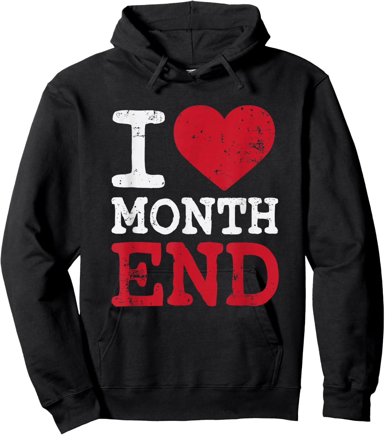 I Love Month End Funny CPA Accounting Christmas Hoodie - Hoodie | Black