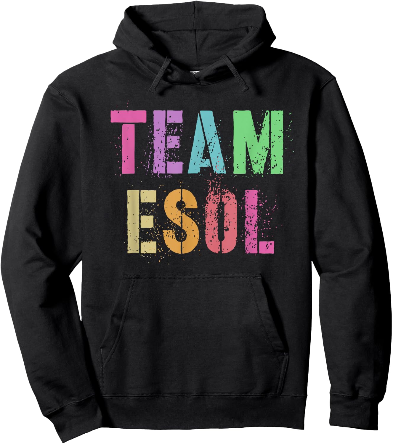 TEAM ESOL ESL Teacher Crew Teach English Language Squad Men Women Kids Hoodie - Hoodie | Black