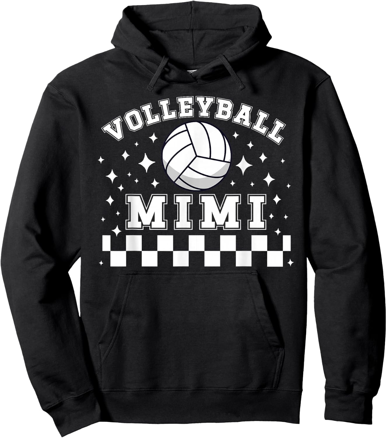 Volleyball Mimi Of A Volleyball Player Mimi Hoodie - Hoodie | Black