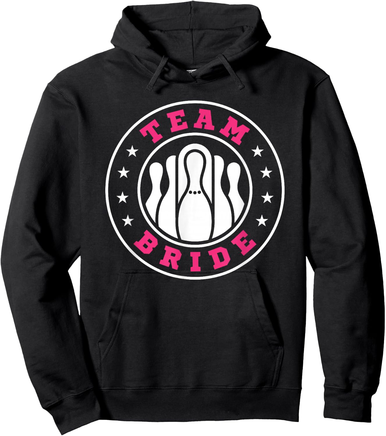 Team Bride Team Groom Bowling Bachelor Party Wedding Hoodie - Hoodie | Black