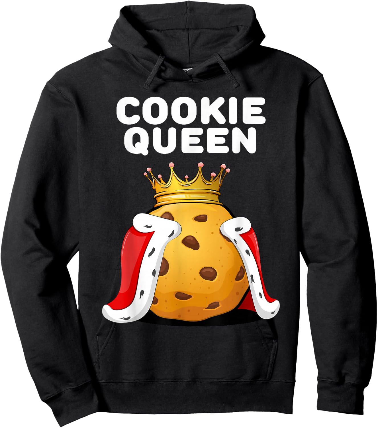 Cookie Shirts | Cookie Queen | Black Cute Cookie Hoodie - Hoodie | Black