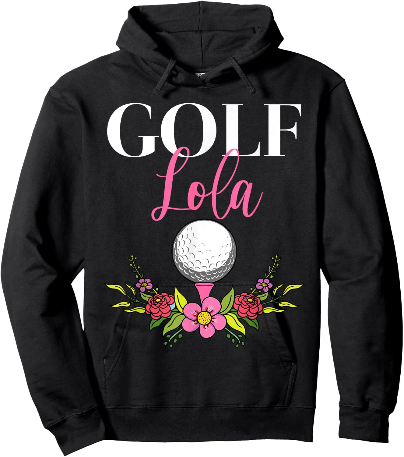 Golf Lola Filipino Golfer Grandma Hoodie - Hoodie | Black