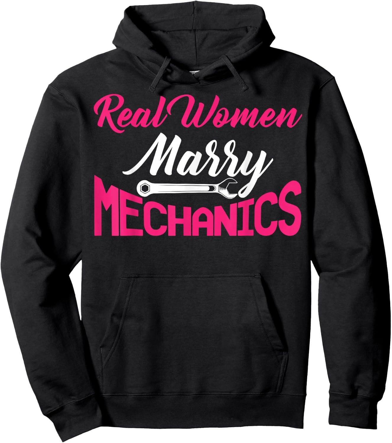 Mechanic Wife Apparel - Funny Cute Wives Design Hoodie - Hoodie | Black