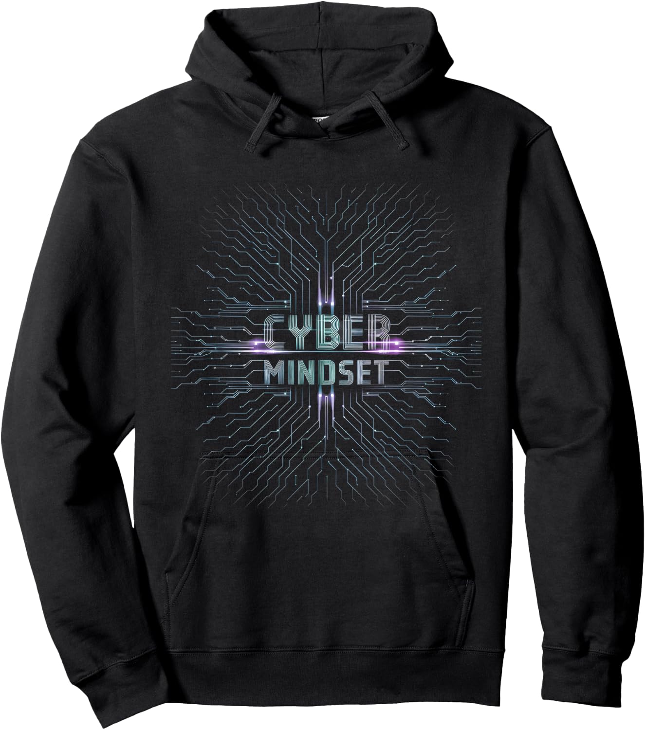 Cyber Mindset AI Artificial Intelligence Themed Hoodie - Hoodie | Black