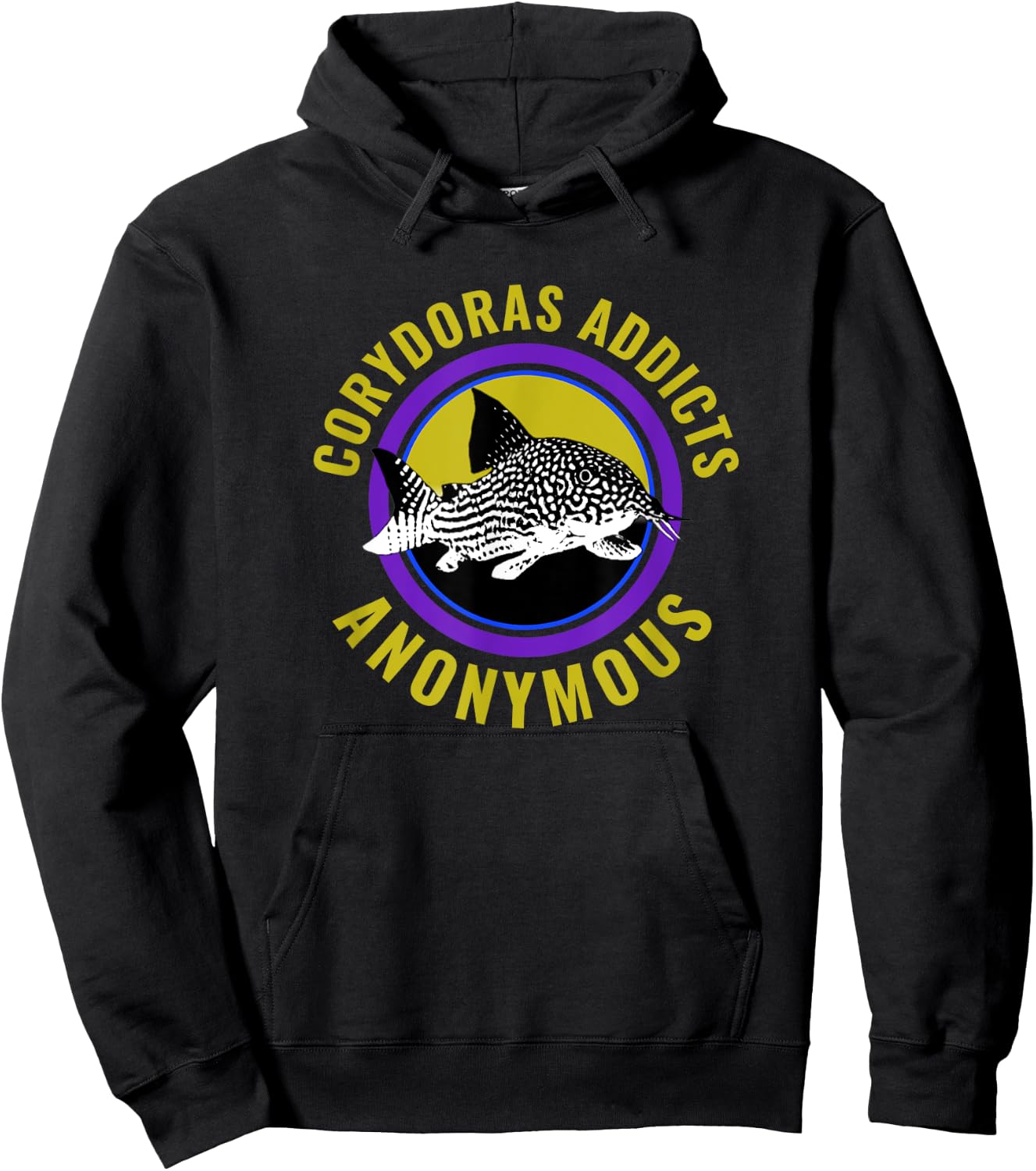 Corydoras Addicts Anonymous Aquarium Fish Catfish Lovers Hoodie - Hoodie | Black