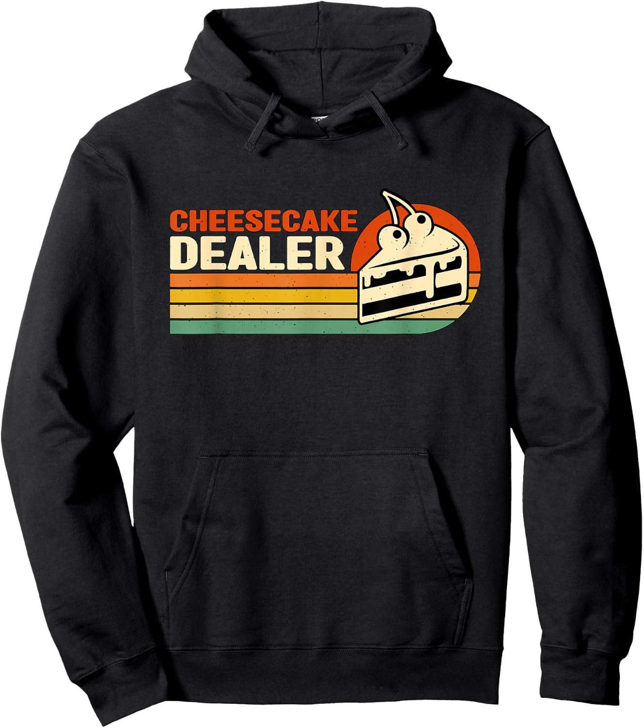 Cheesecake Dealer Retro Sweets Goodies Desserts Cheesecake Hoodie - Hoodie | Black