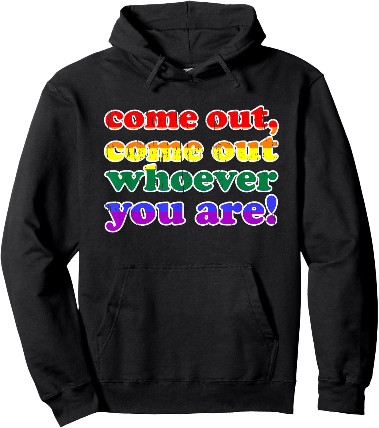 LGBTQ Pride National Coming Out Day Hoodie - Hoodie | Black