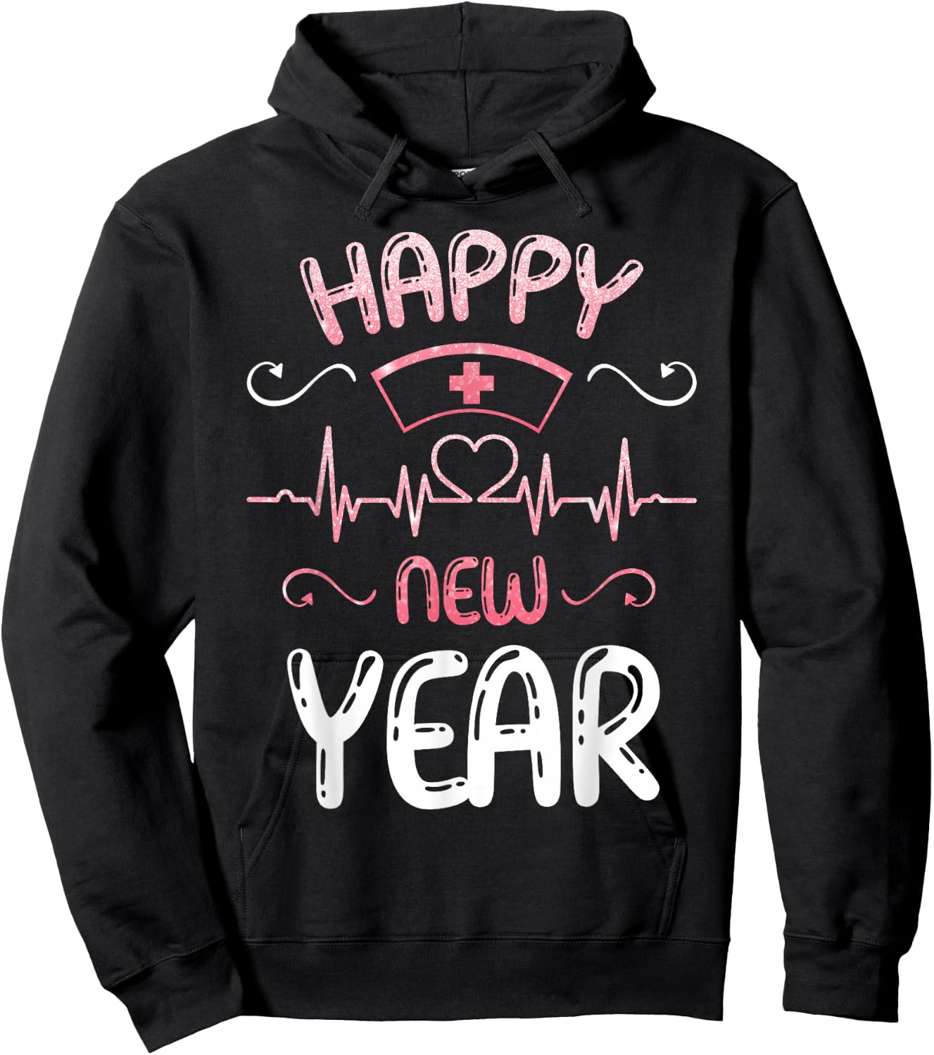 Happy New Year Nurses Happy New Year Happy new Years Eve Hoodie - Hoodie | Black