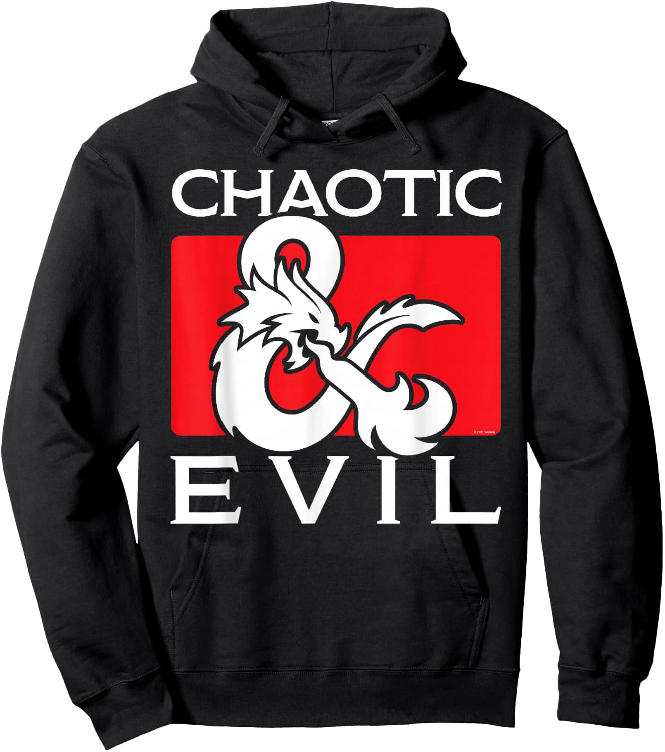 Dungeons & Dragons Chaotic & Evil Hoodie - Hoodie | Black