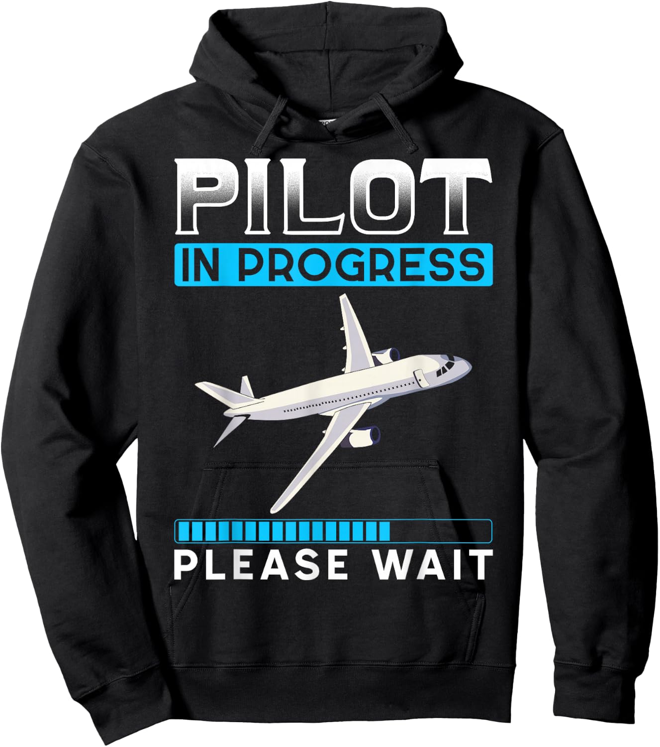 Flying Plane Co Pilot Gift Future Pilot Hoodie - Hoodie | Black