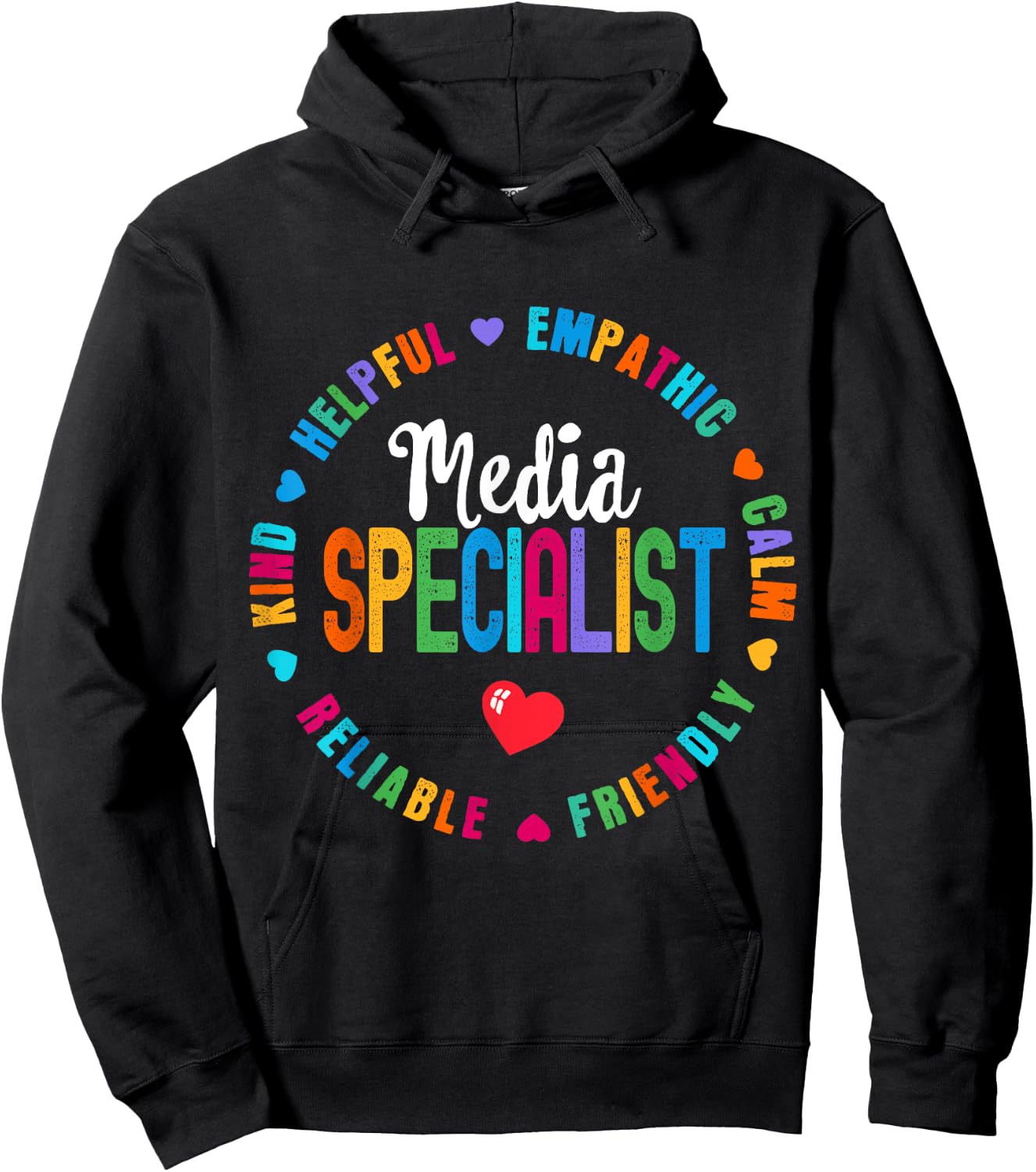 Funny Appreciation Week School Library Media Specialist Hoodie - Hoodie | Black