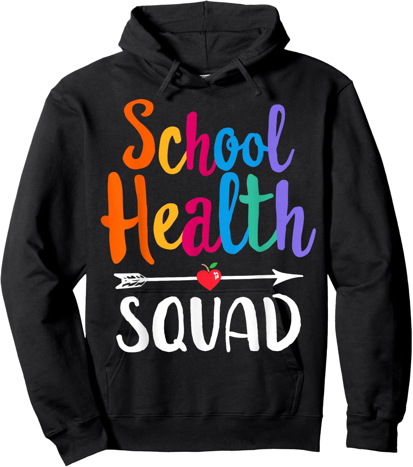 Elementary School Nurse Back To School School Health Squad Hoodie - Hoodie | Black