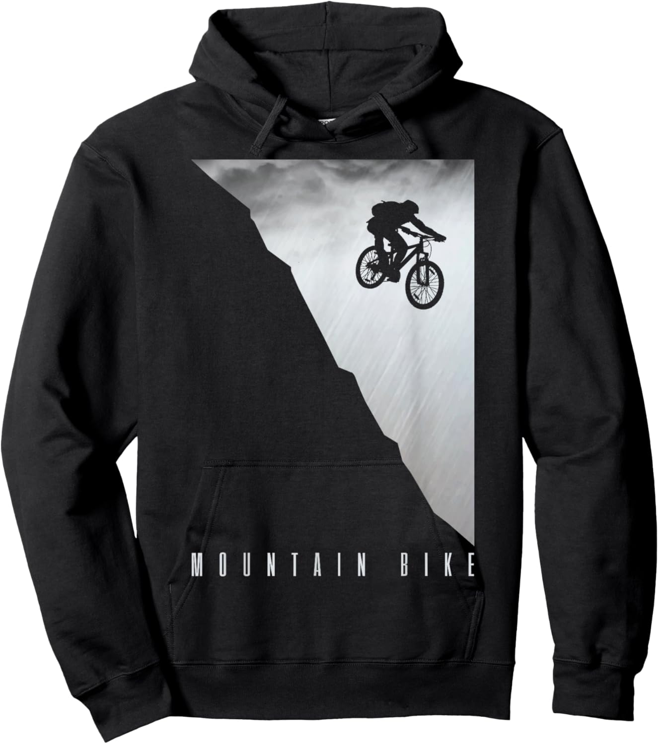 Mountain Bike Downhill Vintage MTB Downhill Bicycle Gift Hoodie - Hoodie | Black