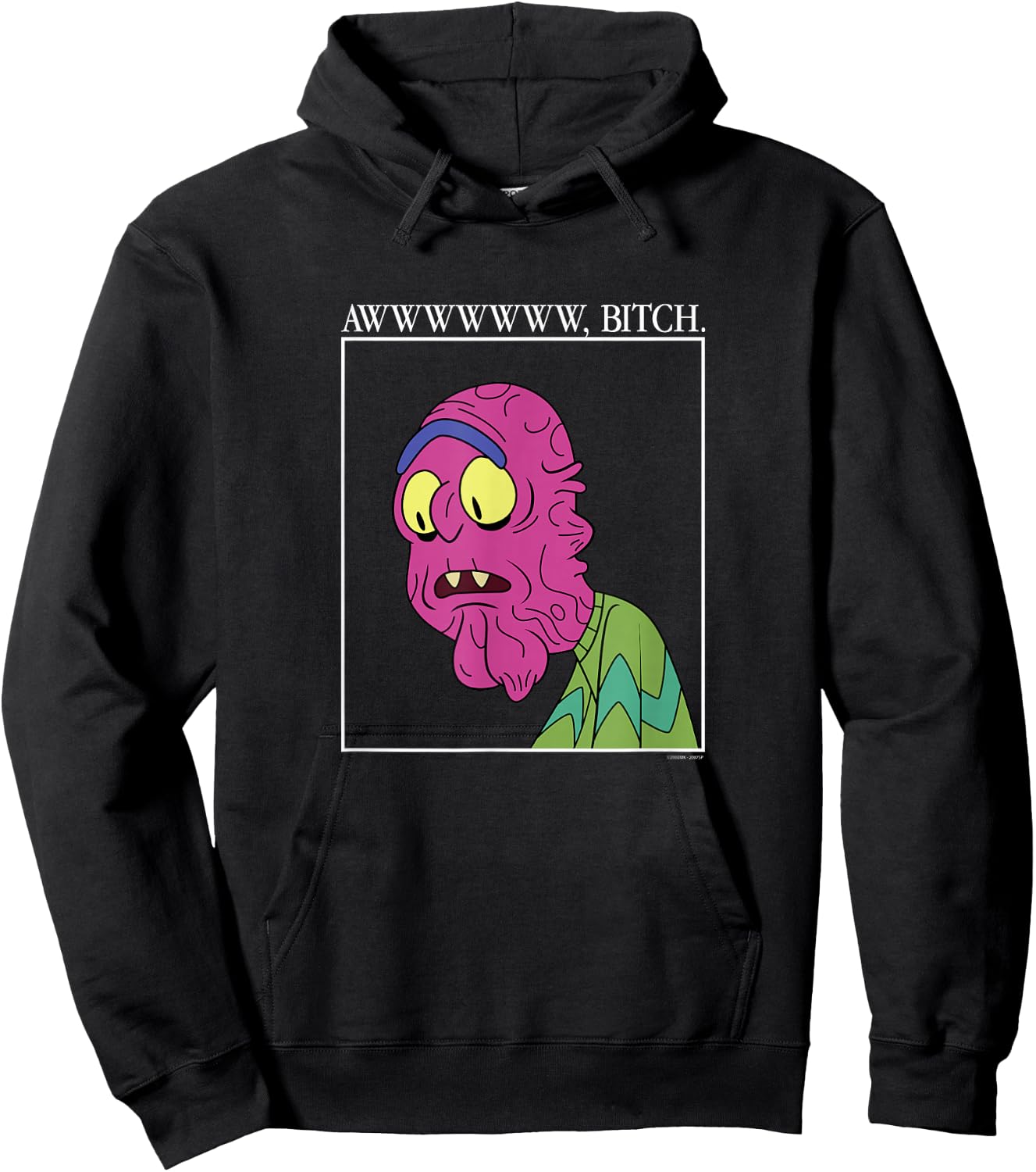 Rick and Morty Aww Scary Terry Hoodie - Hoodie | Black