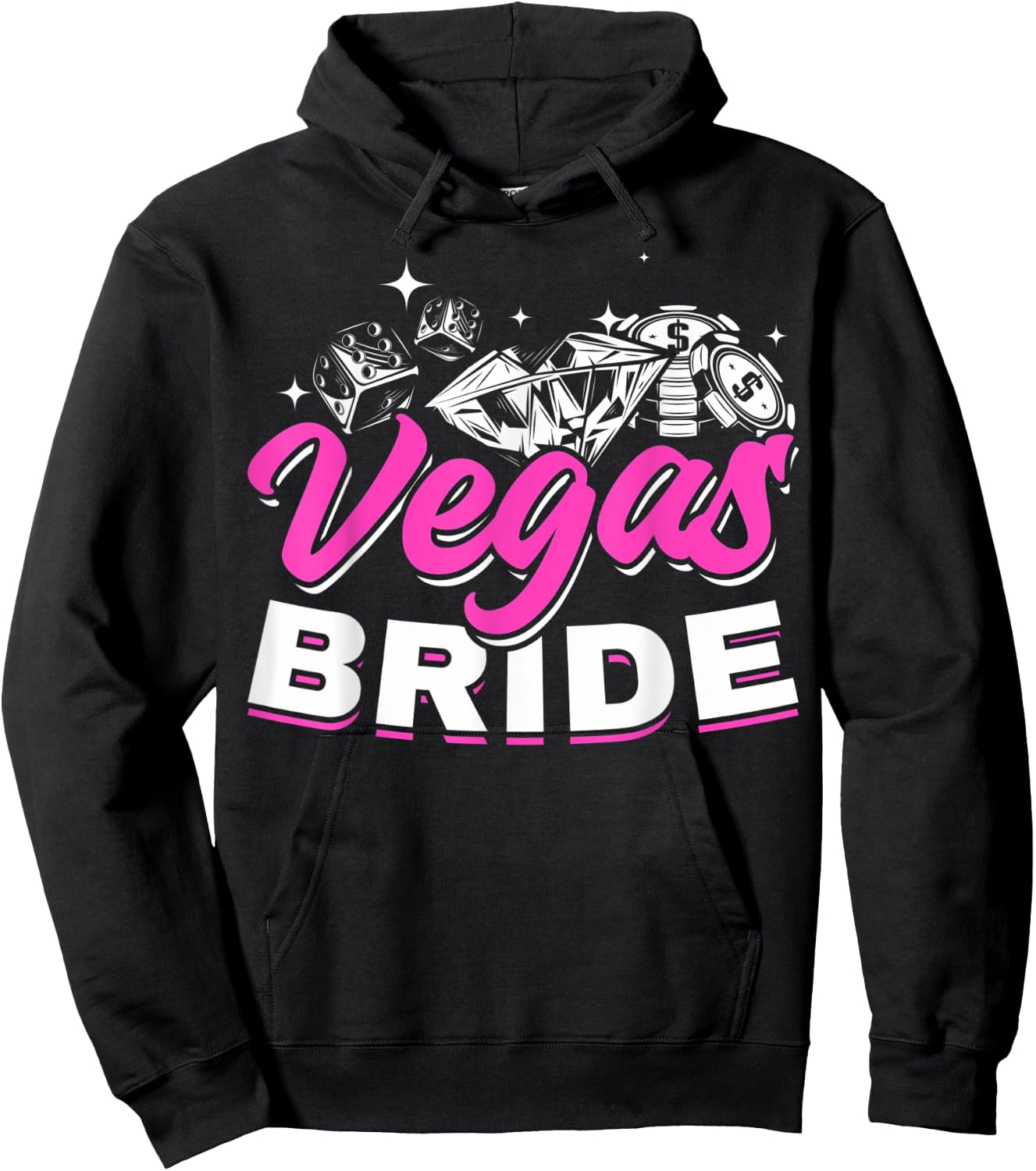 Las Vegas Wedding Las Vegas Bride Married In Las Vegas Bride Hoodie - Hoodie | Black