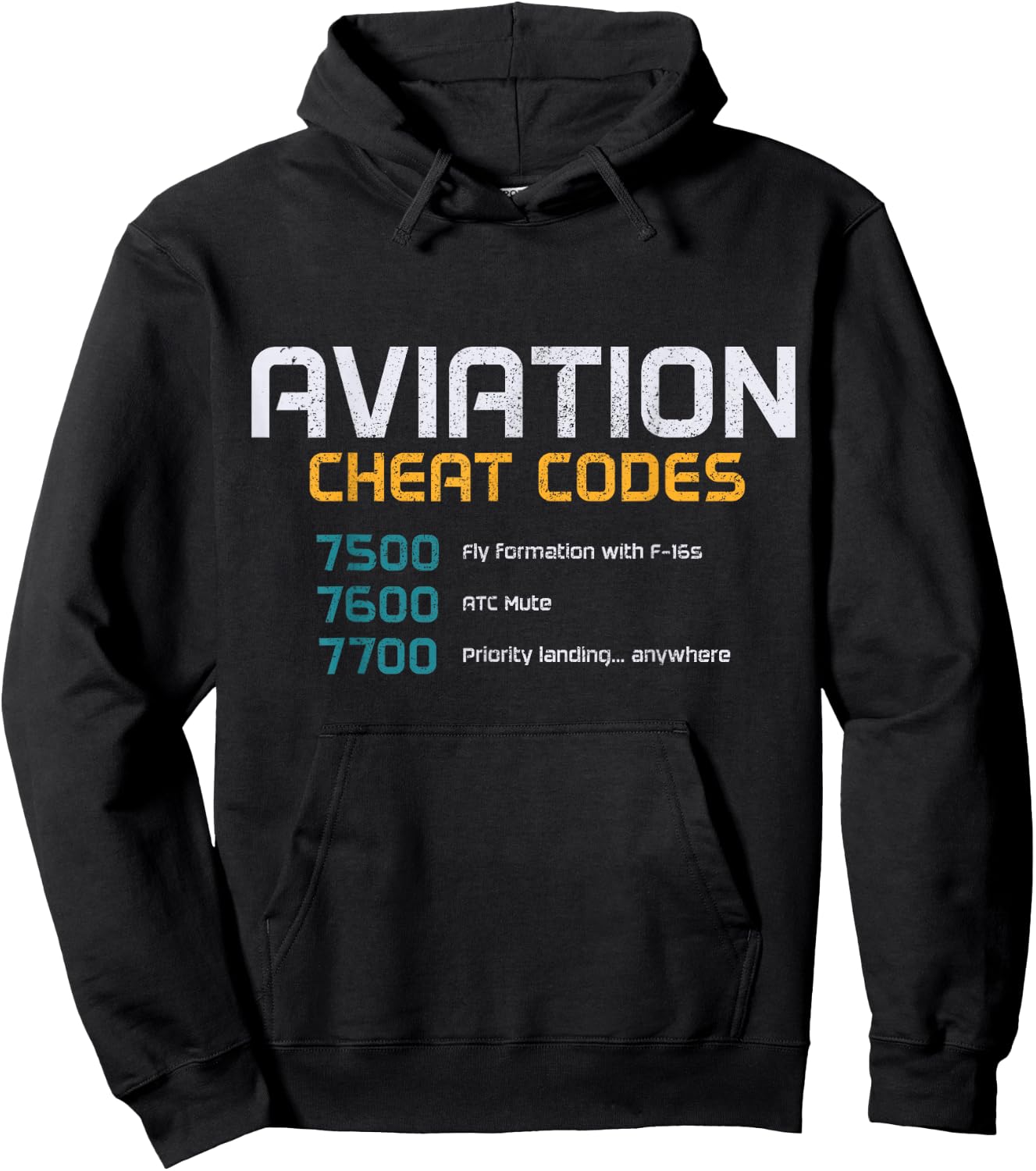 Pilot Aviation Codes Aeroplane Funny Pilot Hoodie - Hoodie | Black