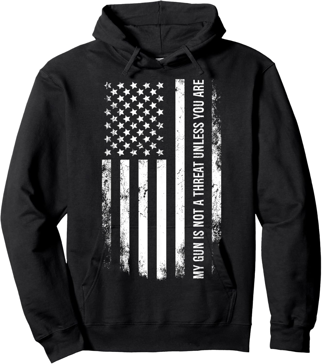 My Gun Is Not A Threat Unless You Are Hoodie - Hoodie | Black