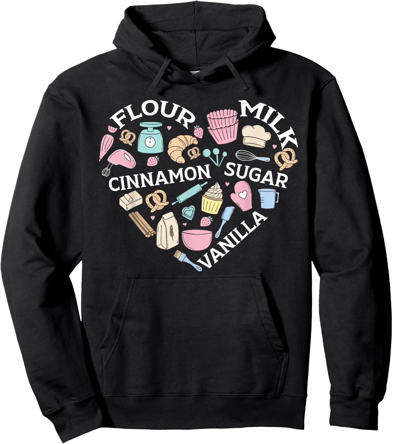 Baking Lover Pastries Confectionery Baker Bake Hoodie - Hoodie | Black