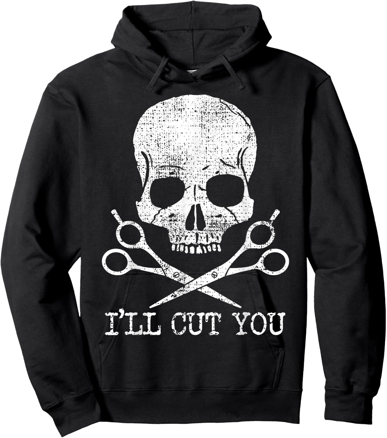 Vintage Barber Hairdresser Hairstylist Gift Hoodie - Hoodie | Black