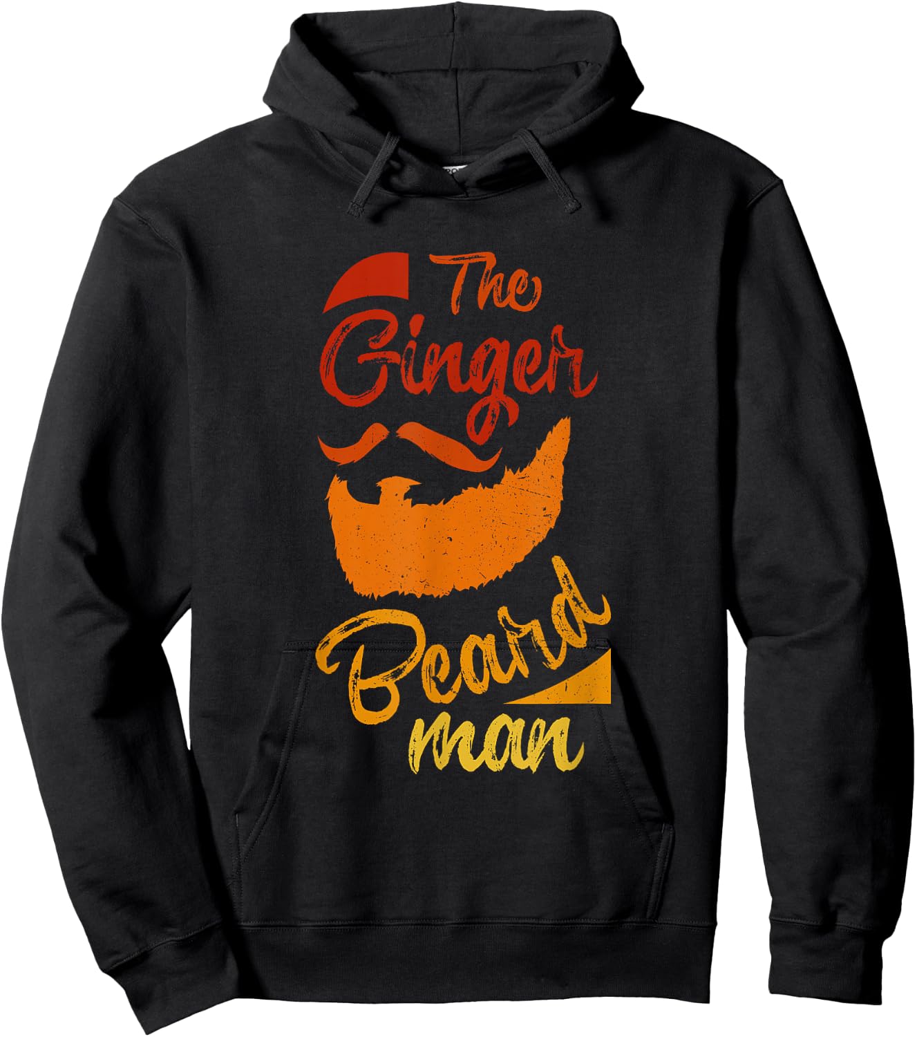 The Ginger Beard Man Cool Redhead Irish Bearded Men Gift Hoodie - Hoodie | Black