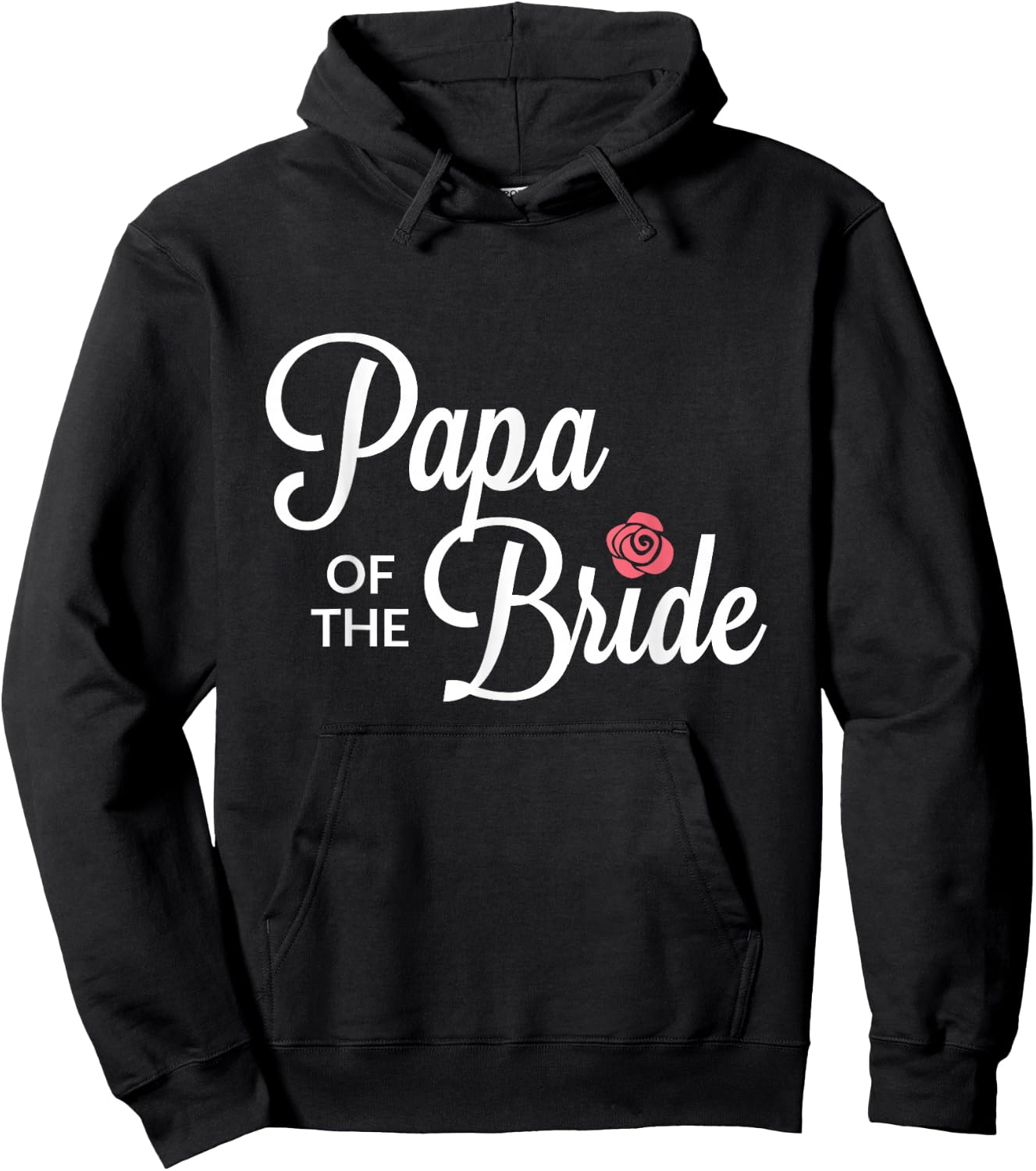 Papa Of The Bride Wedding Party Hoodie - Hoodie | Black