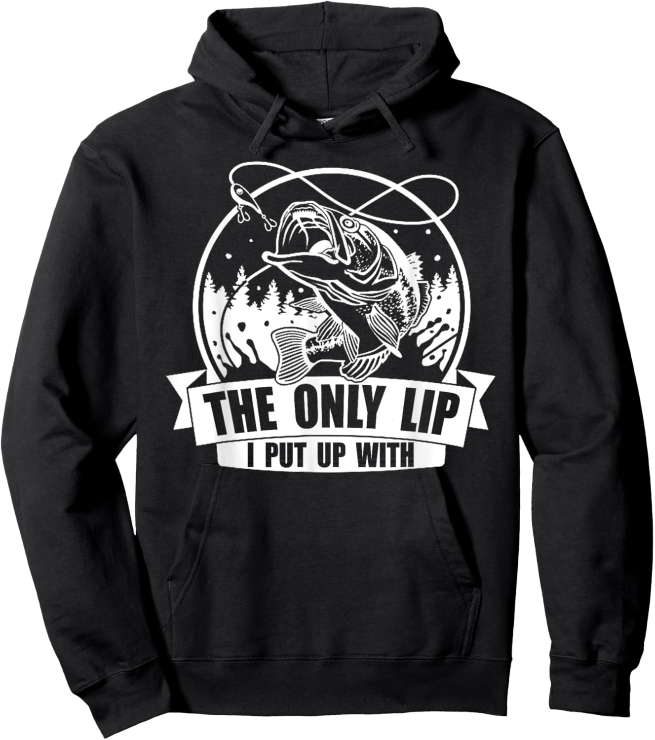 The Only Lip I Put Up with Hoodie - Hoodie | Black