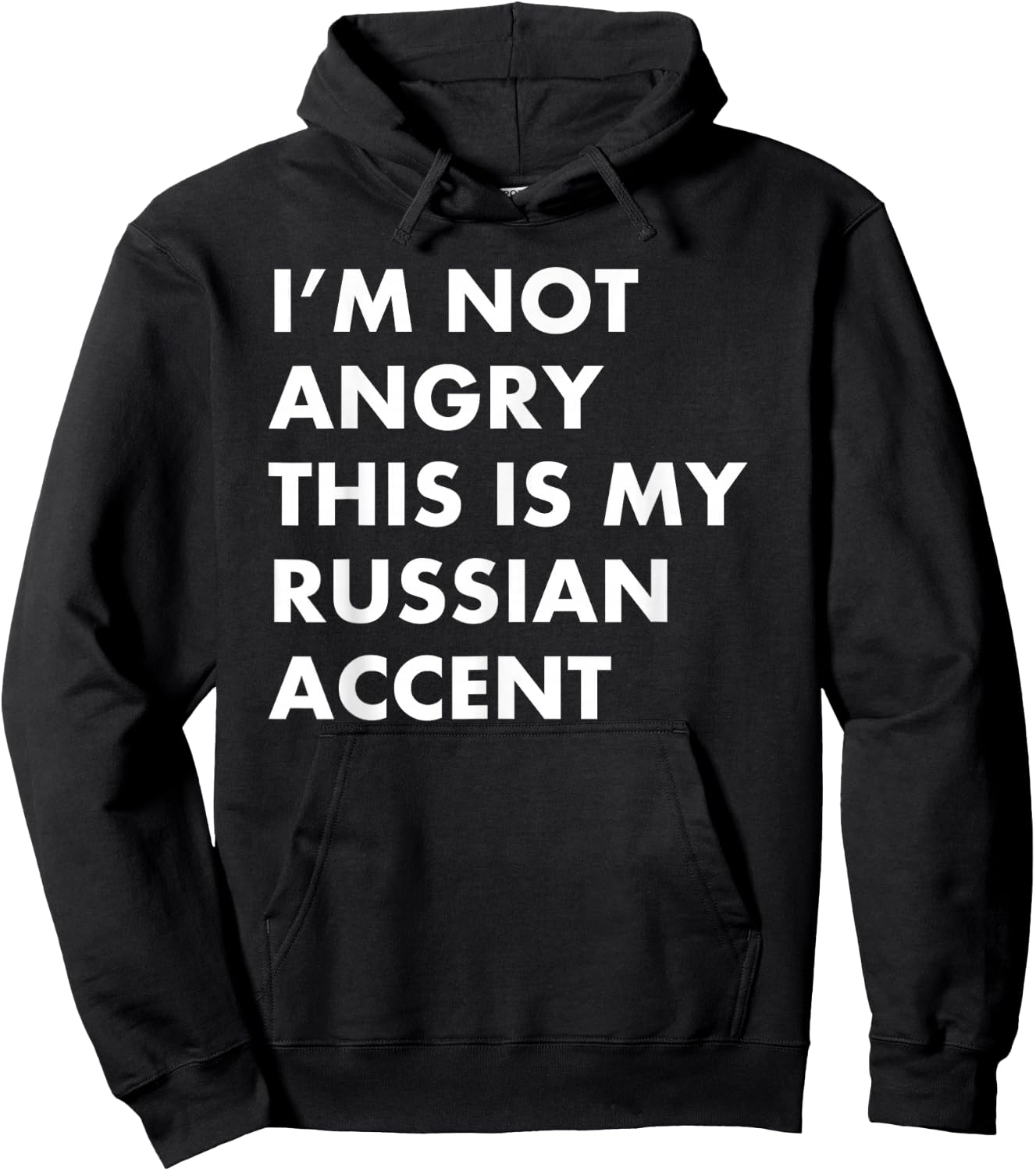 Funny Russian Accent Russia Saying Voice Gift Shirt Hoodie - Hoodie | Black