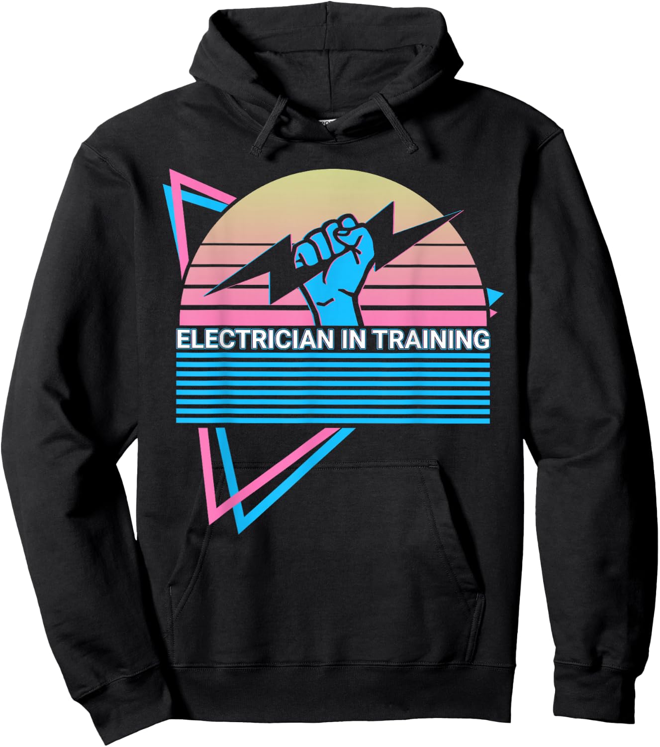 Electrician In Training Retro Hoodie - Hoodie | Black